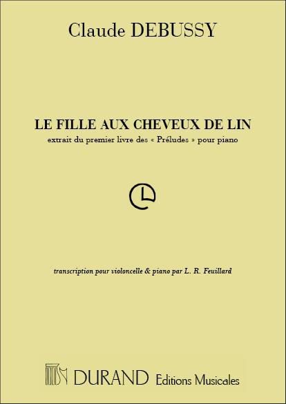 La Fille Aux Cheveux De Lin - transcription pour violoncelle et piano - violoncello a klavír